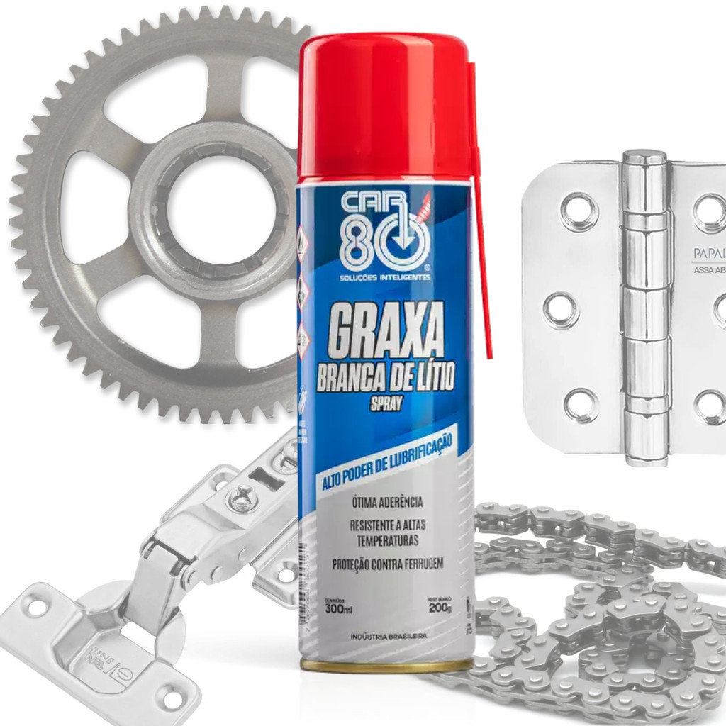 Graxa Branca Lítio CAR 80 - Lubrificante Multiuso e Resistente