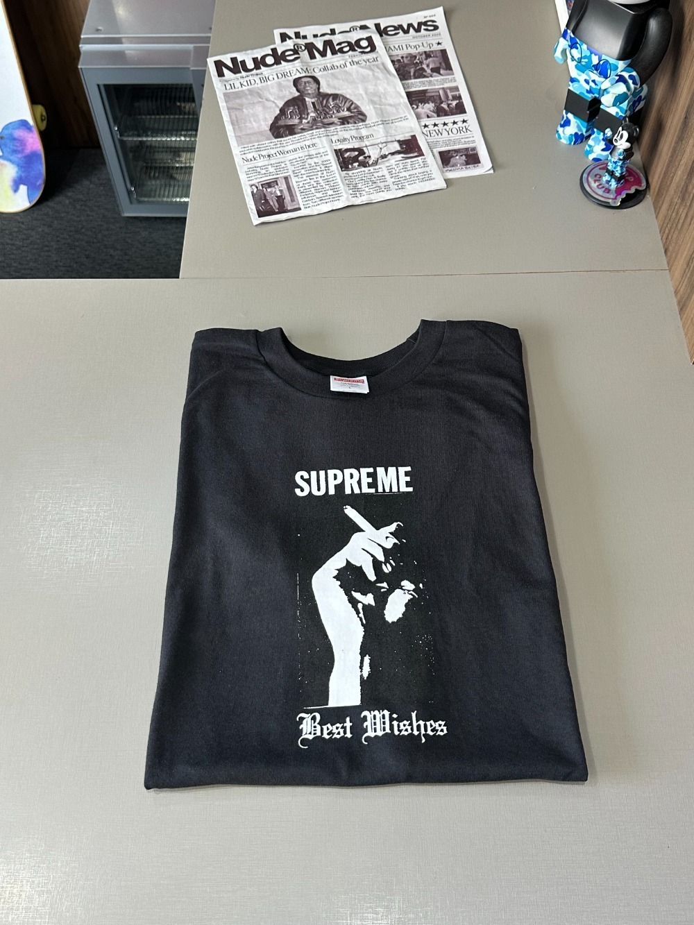 Camiseta Supreme Wish Black SS26-W18 — G, Novo