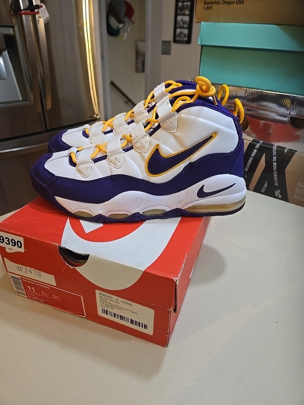 Nike Air Max Uptempo Lakers Derek Fisher Court Purple — 37.5 / 39.5 / 40 / 40.5 / 41 / 42 / 42.5 / 43 / 43.5, Novo