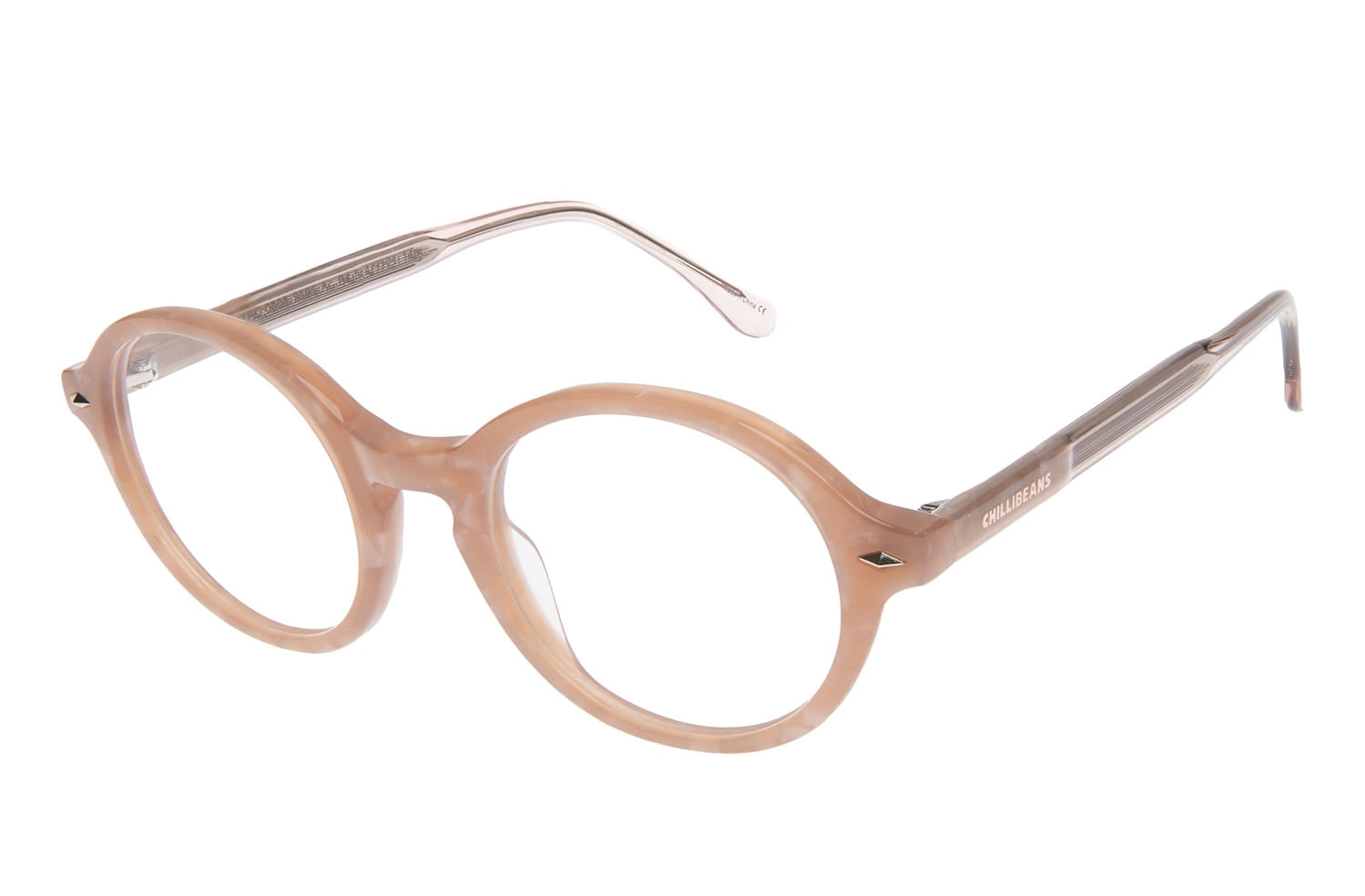 Armação Para Óculos De Grau Feminino Chilli Beans Redondo Rosé LV.AC.0808.9595 M