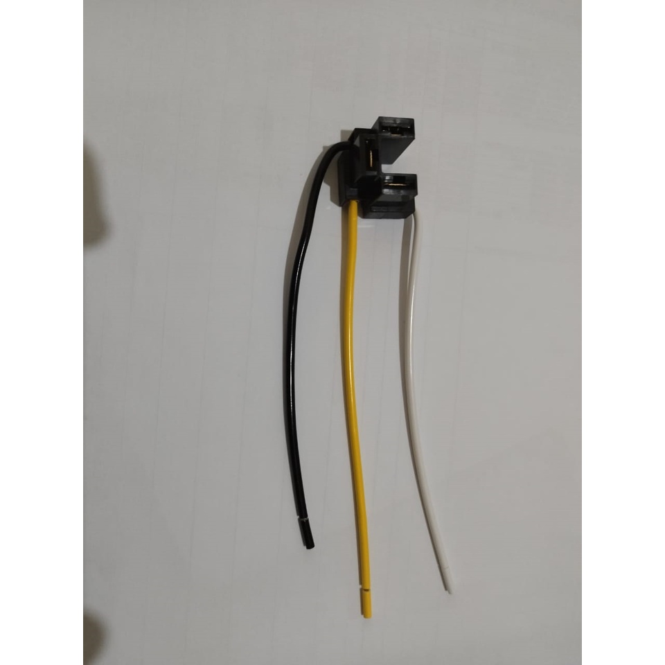 Foto 2 de Kit 02 Soquete Conector Farol Plug Lamp H4 H5 Em Nylon C/fio