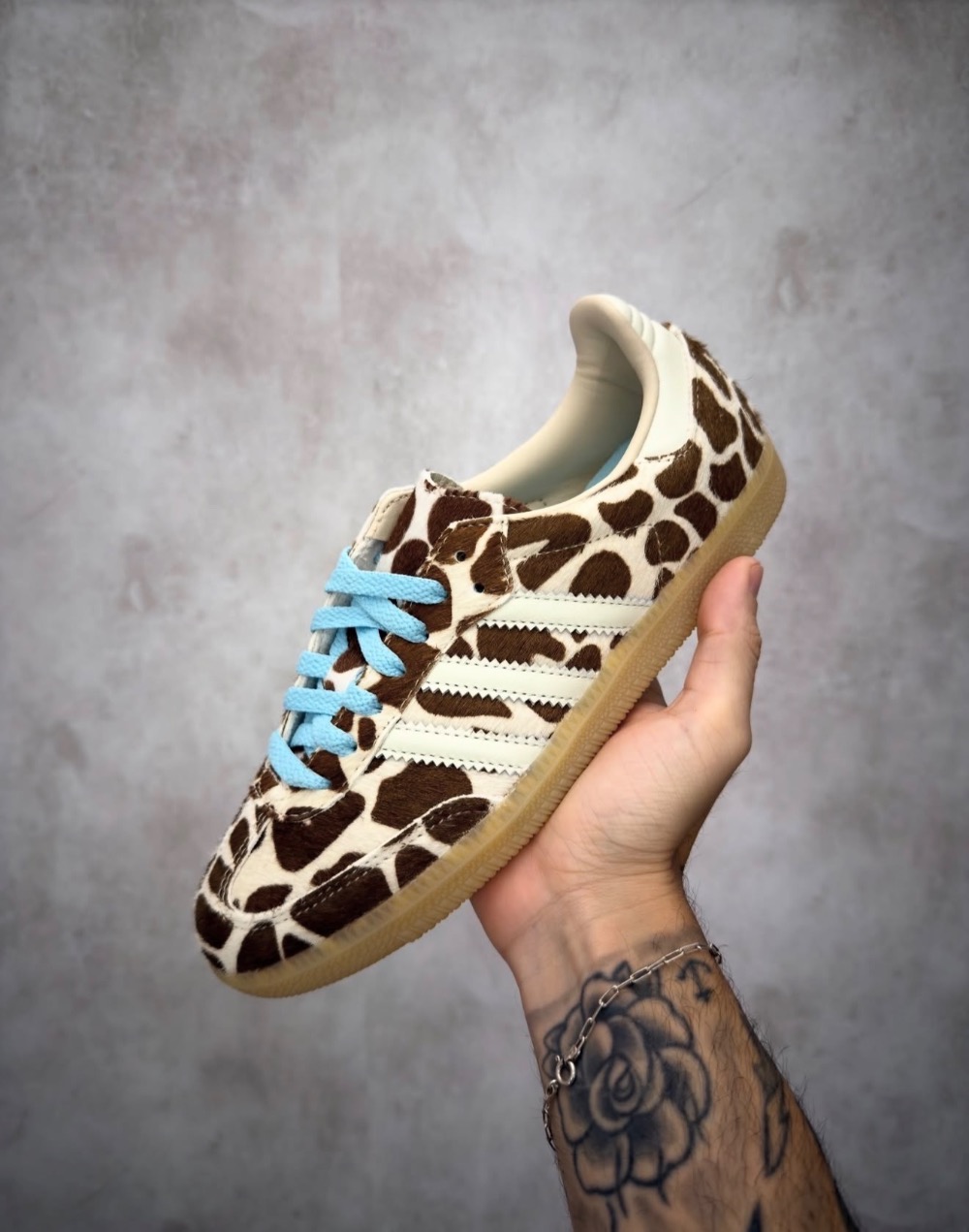 adidas Samba Giraffe Crystal Linen Ivory Gum Feminino — 37, Novo