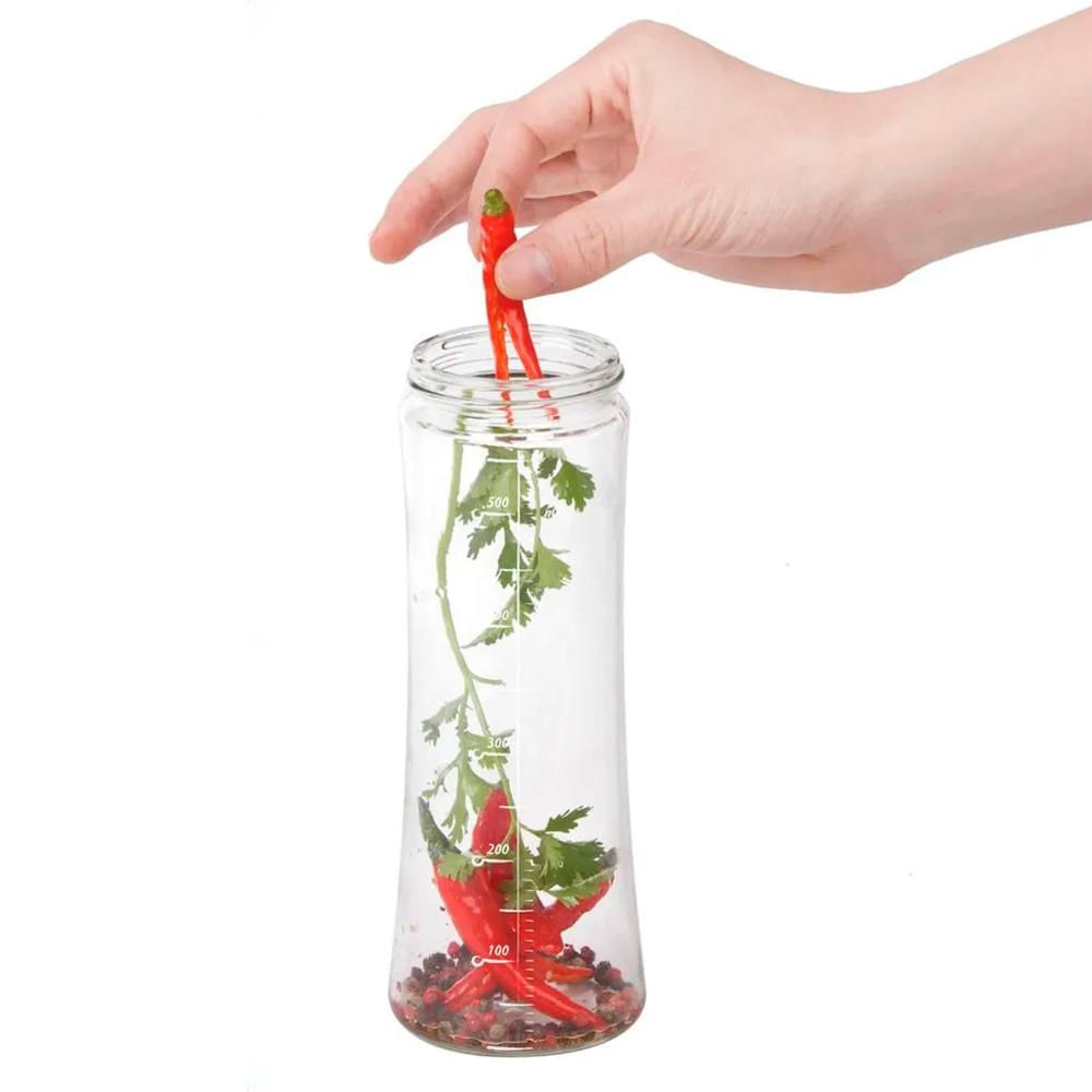Foto 2 de Infusor de ervas estilo galheteiro em vidro Kenya 550ml