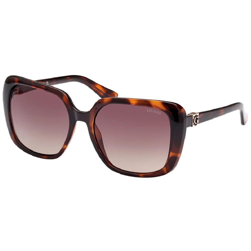 Óculos de sol Guess, modelo GU7863, cor Havana, tamanho 58