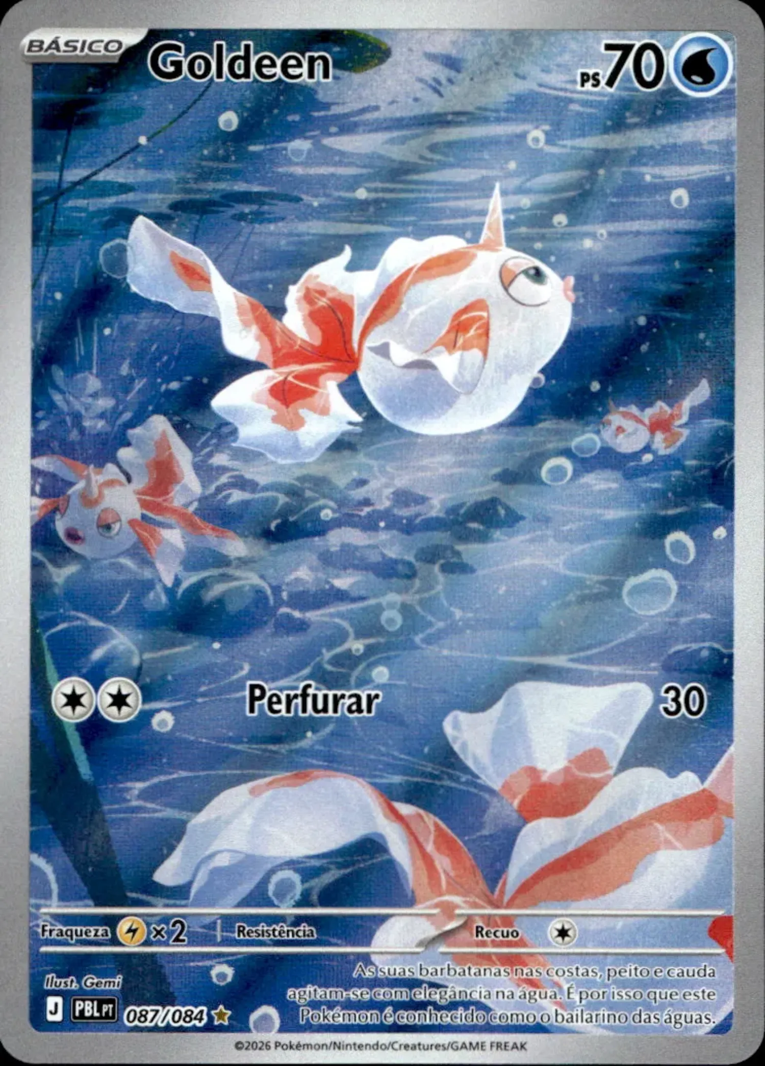 Goldeen (87/84) Escuridão Absoluta Pokémon TCG — Near Mint, Novo
