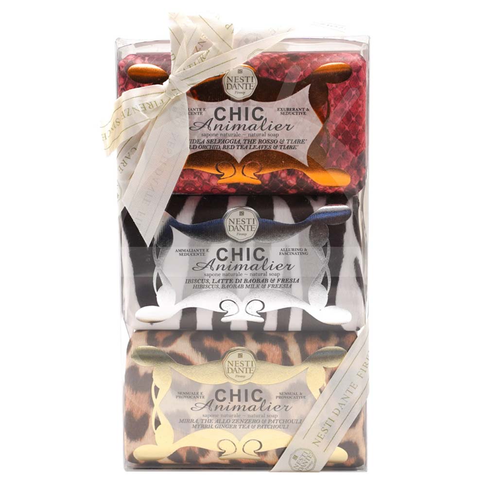 Nesti Dante Chic Animalier - Luxo Extremo Kit - 3 Sabonetes — Kit
