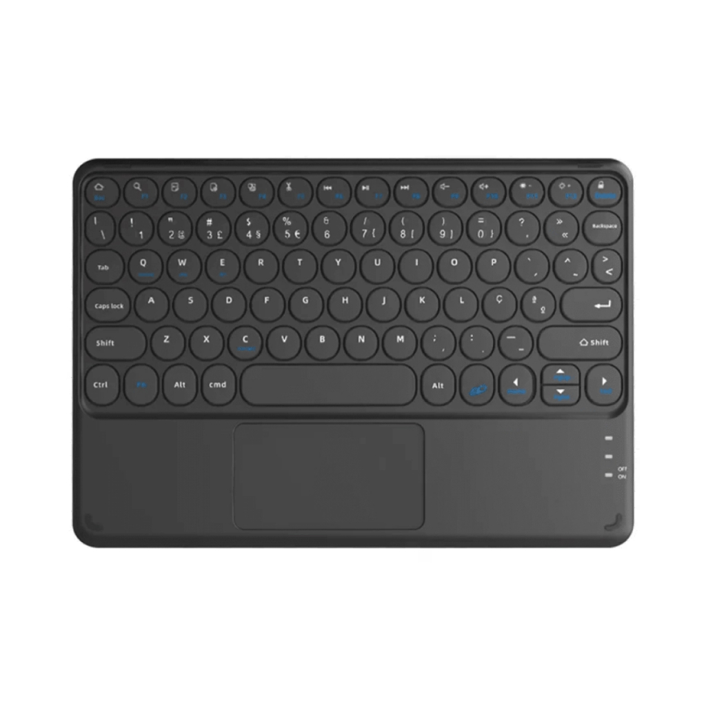 TECLADO TRACKPAD BLUETOOTH WB PRETO TABLET IPAD E CELULAR