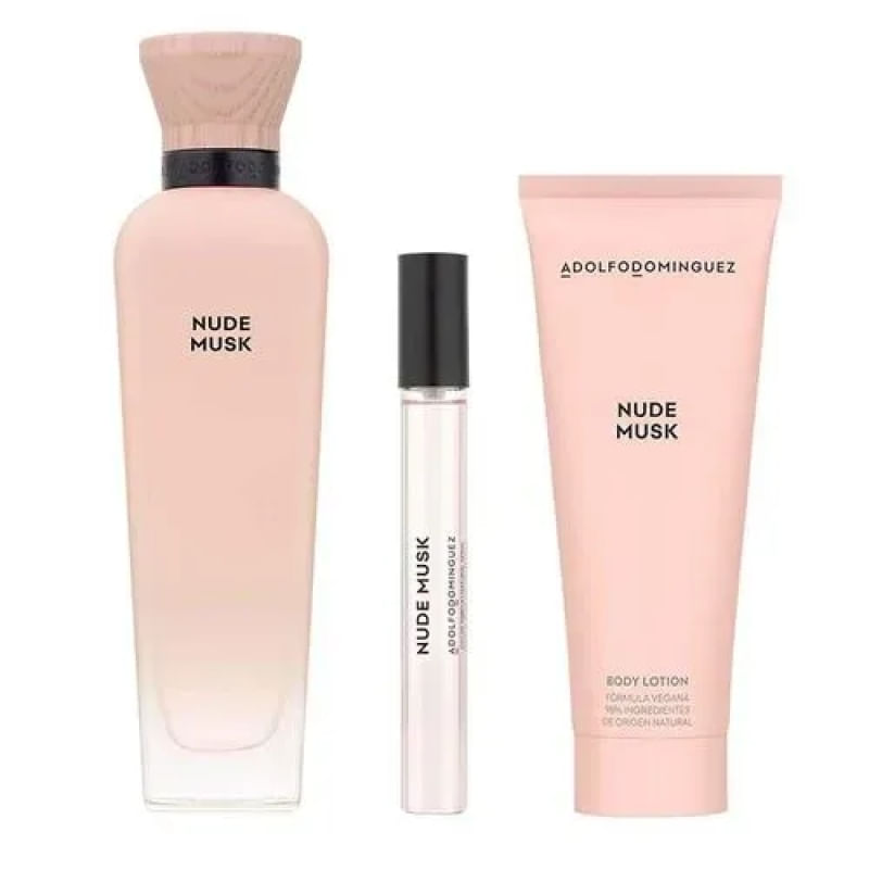 Kit Adolfo Dominguez - Terracota Musk Woman Eau De Parfum 120ml + Eau De Parf — Kit Adolfo Dominguez - Terracota Musk Woman Eau De Parfum 120ml + Eau De Parfum 10ml + Body Lotion 7