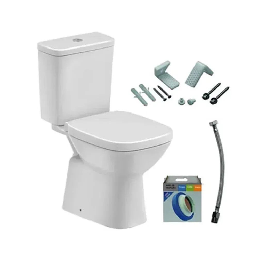 KIT BACIA C/CX+CP INST PP DEBBA CLASSIC BR ROCA