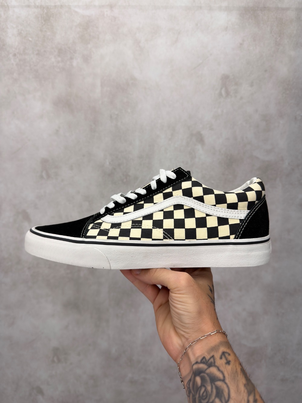 Vans Old Skool Checkerboard Black White — 40 / 41 / 42 / 43, Novo