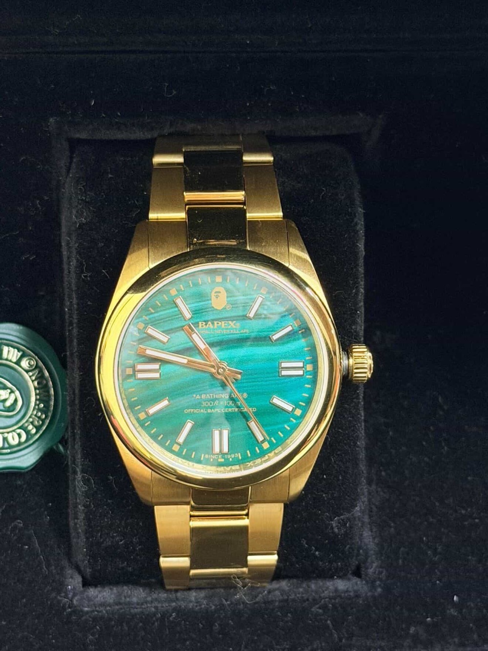 Relógio A Bathing Ape Type 7 BAPEX Green 42 mm — Único, Novo