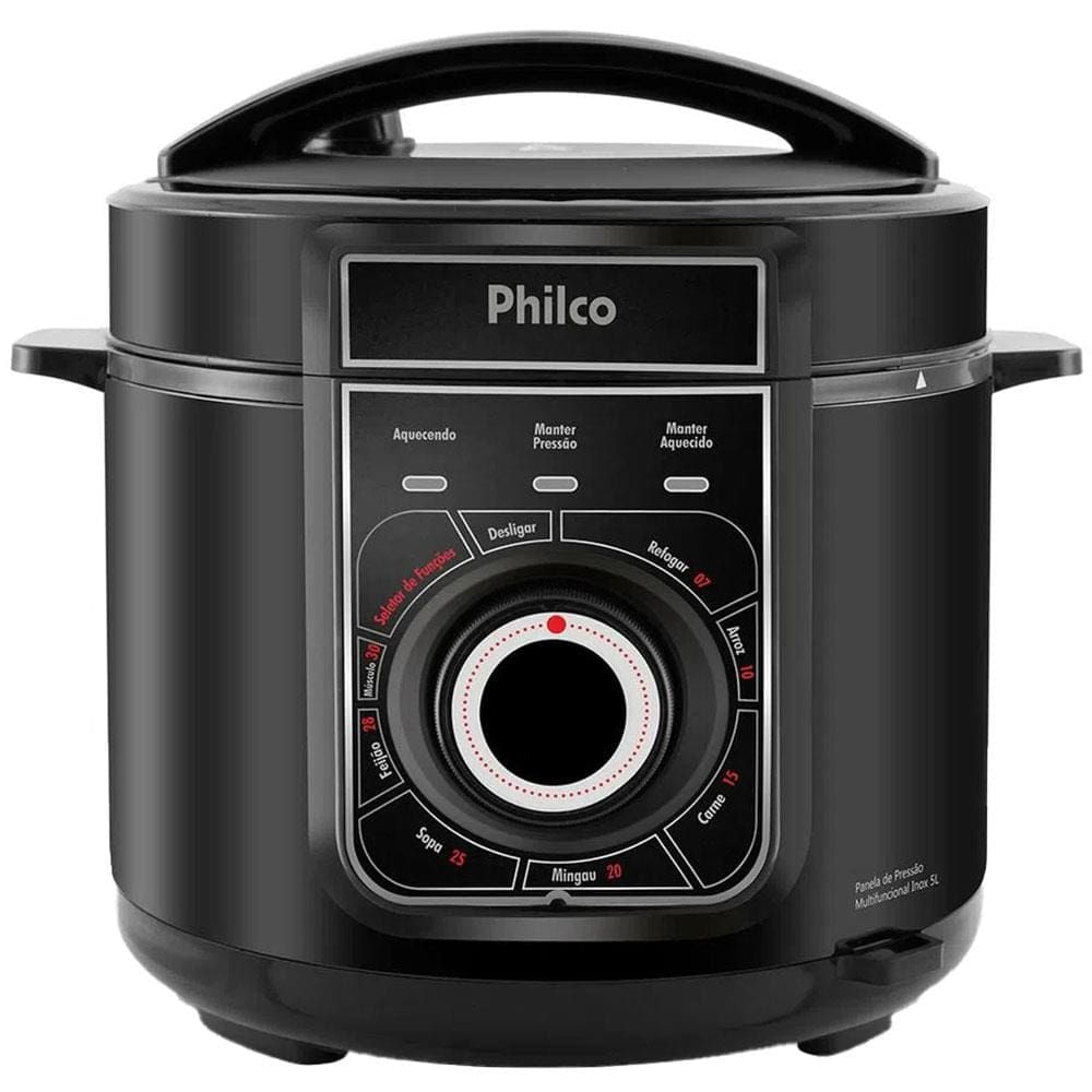 Panela Elétrica de Pressão Multifuncional Philco PPP02PI 5L – Preta Preto / 220