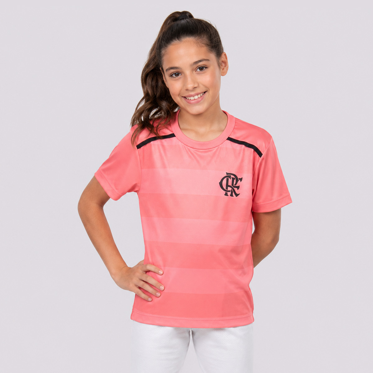 Camisa Flamengo Soltar Infantil Rosa