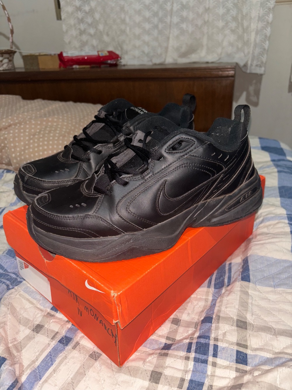 Martine Rose x Nike Air Monarch IV Triple Black — 44, Usado