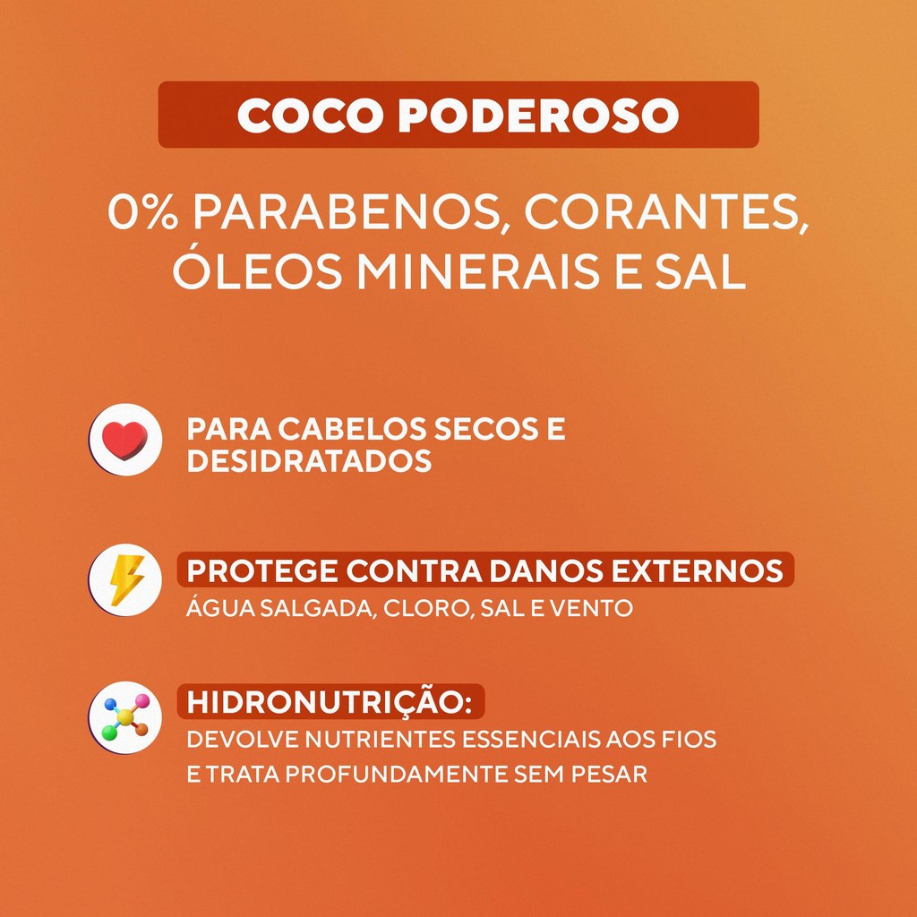 Foto 2 de Máscara Coco Poderoso DaBelle Hair 400g