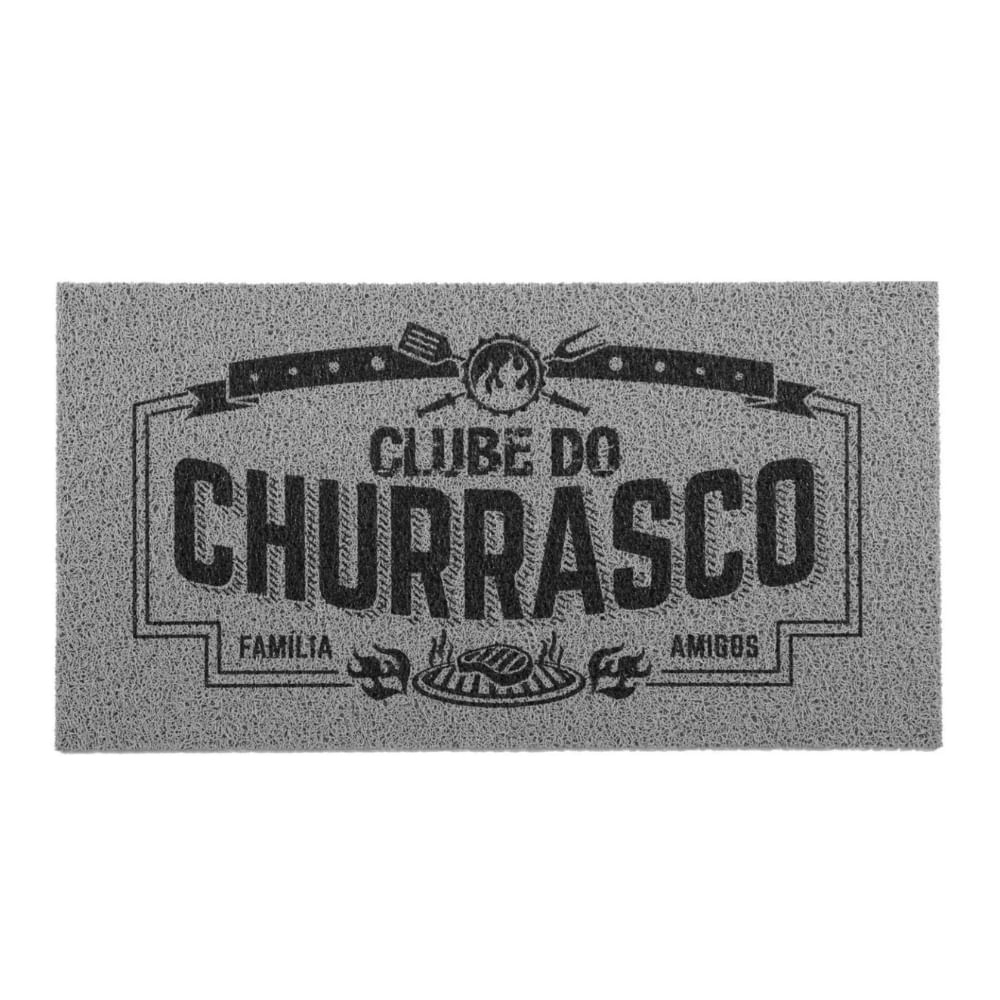Capacho Para Churrasqueira Clube Do Churrasco 40x75cm Vinil - Kapazi