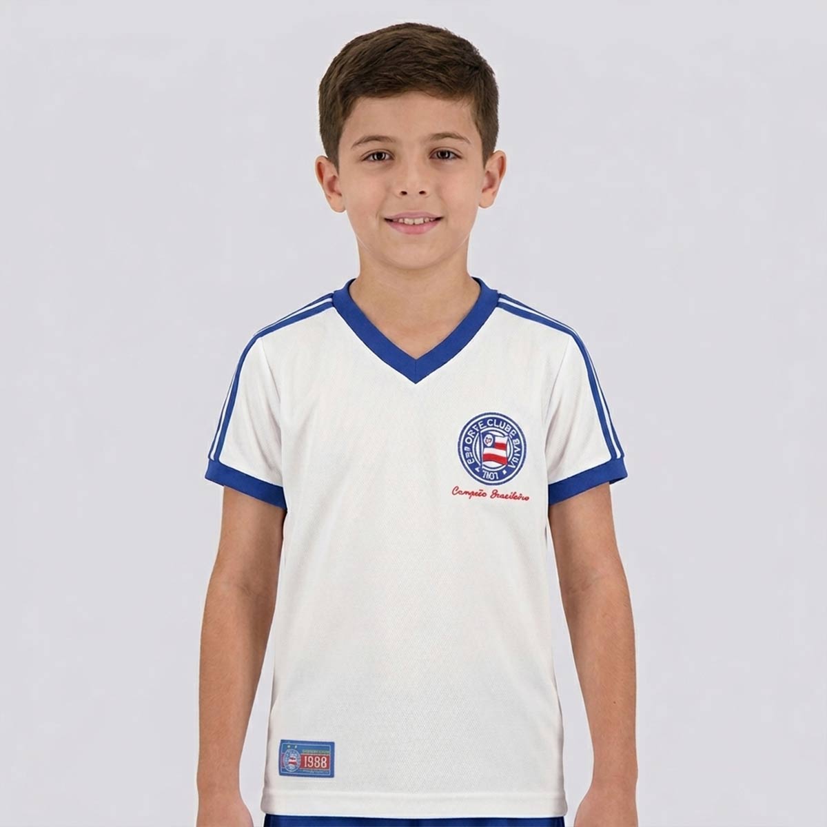 Camisa Bahia Retrô 1988 Juvenil Branca