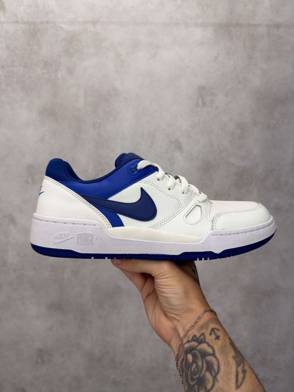 Nike Full Force Low Summit White Deep Royal Blue — 41 / 42 / 43 / 44, Novo