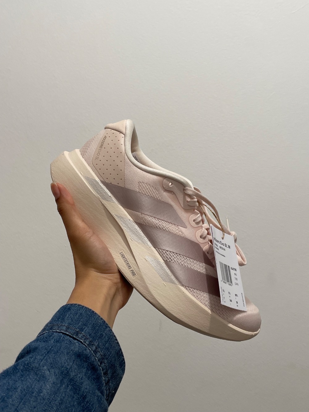 adidas Adizero EVO SL Wonder Quartz Grey Wonder Taupe Feminino — 37, Novo