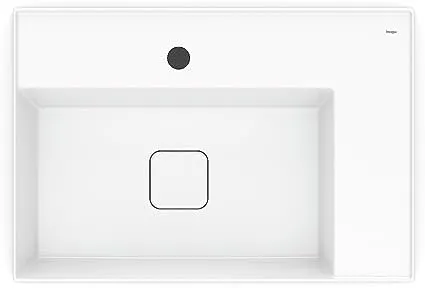 CUBA DE APOIO RETANGULAR COM MESA 620X425 PLATINUM P8 ROCA