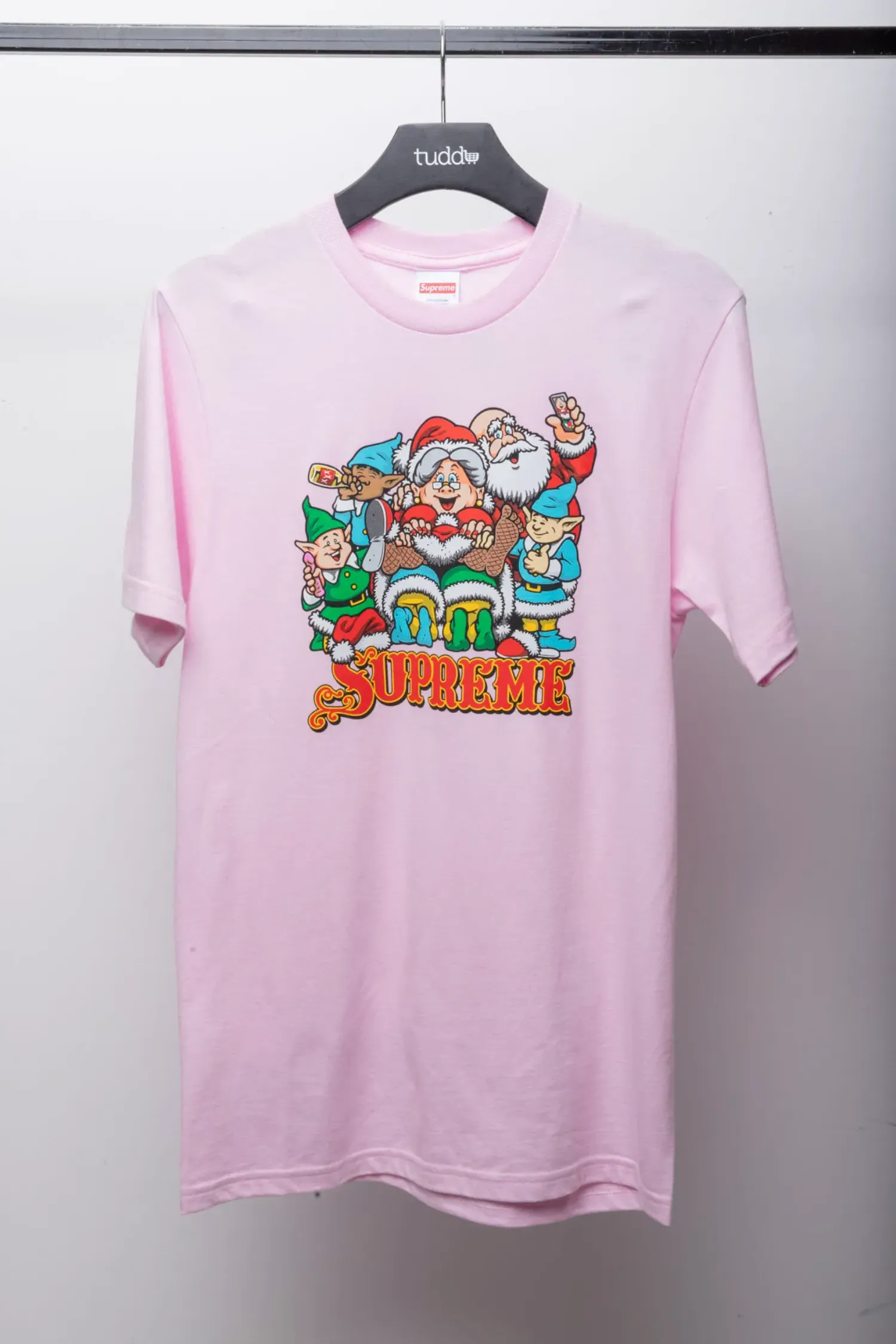 Camiseta Supreme Naughty Light Pink FW25-W17 — P, Novo