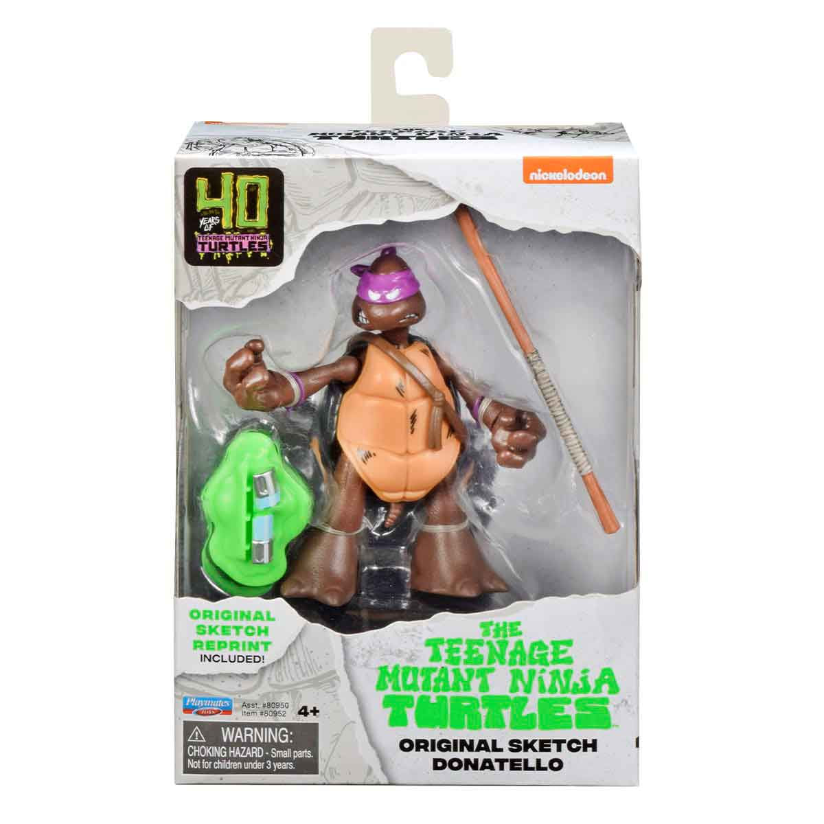 Boneco Donnie (Sketch) 11Cm Com Acessórios -Tartarugas Ninja