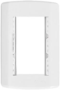 PLACA 4X2 P/ 3 MODULOS COM SUPORTE PLUZIE