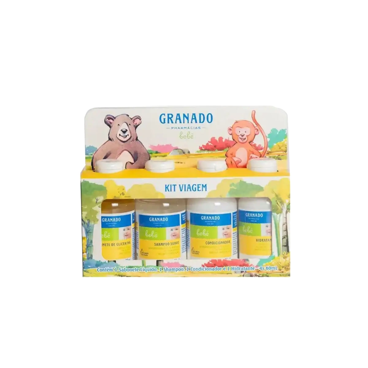 Kit Granado Viagem Bebê 4 Itens de 60ml