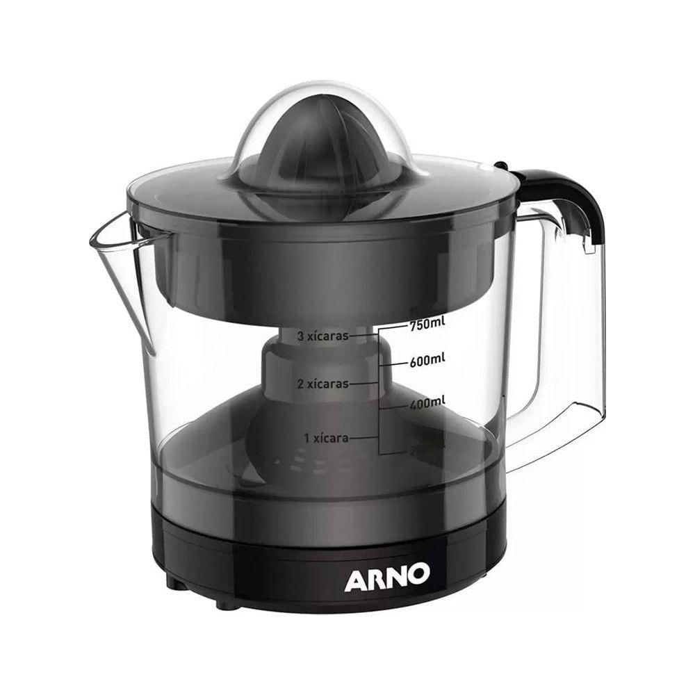 Espremedor de Frutas Elétrico ZP20 Suco Express 750ML 40W Jarra Transparente Preto Arno