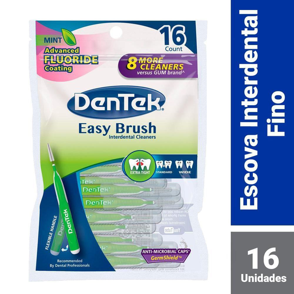 Escova Interdental Dentek Easy Brush Fino 16un