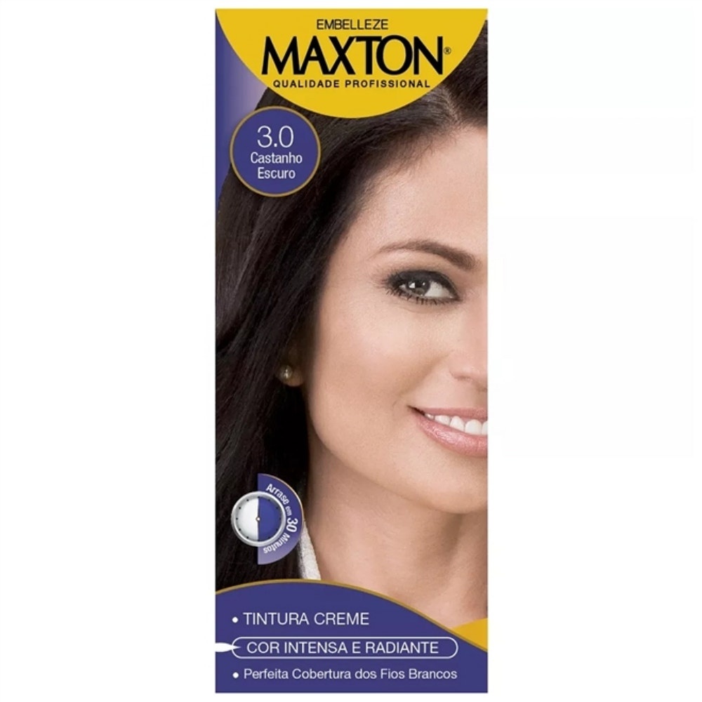 Tintura Maxton Prático 3.0 Castanho Escuro