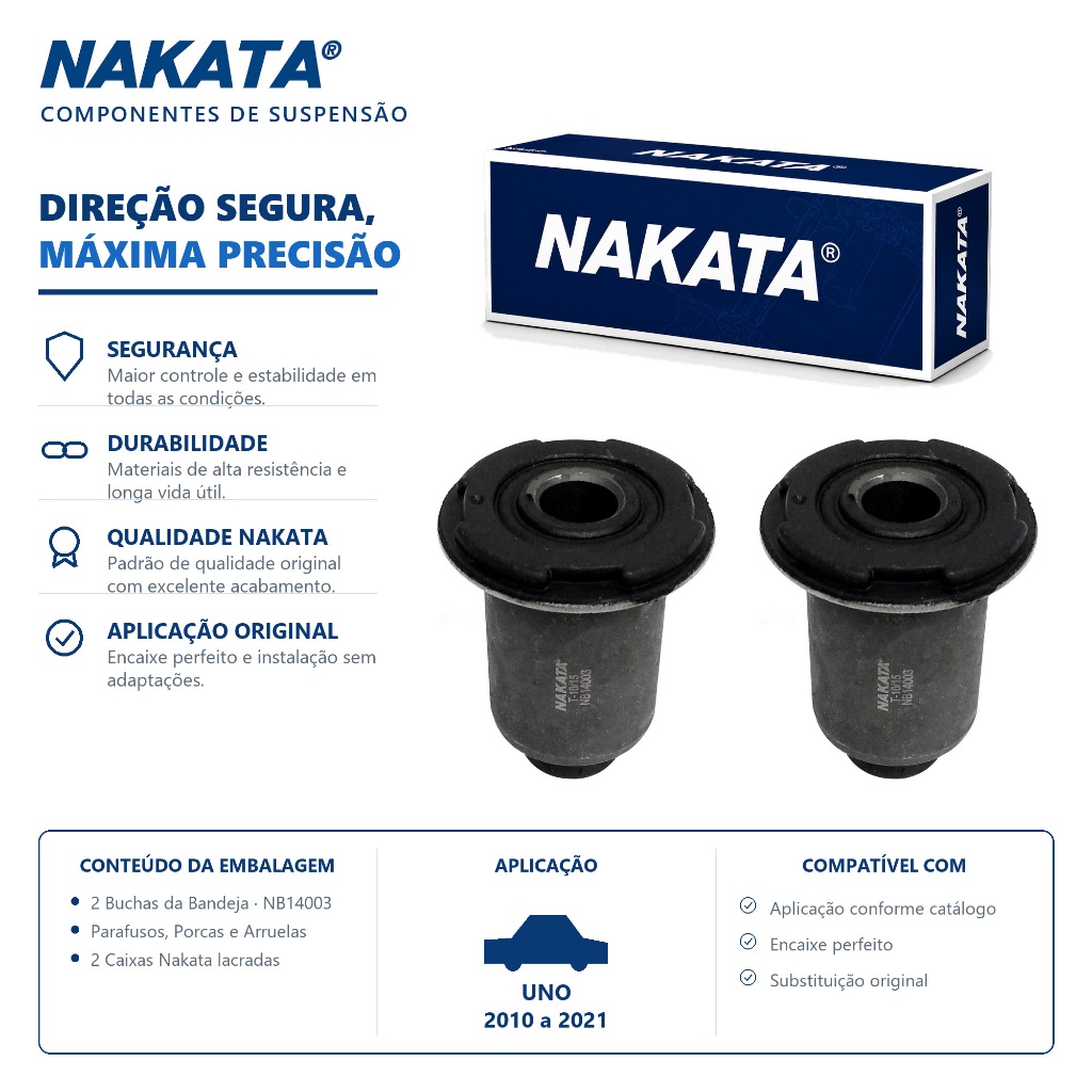 Par Bucha da Bandeja UNO 2010 ate 2021 Original Nakata