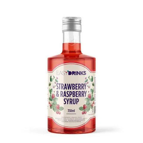 Xarope 350ml Morango Framboesa