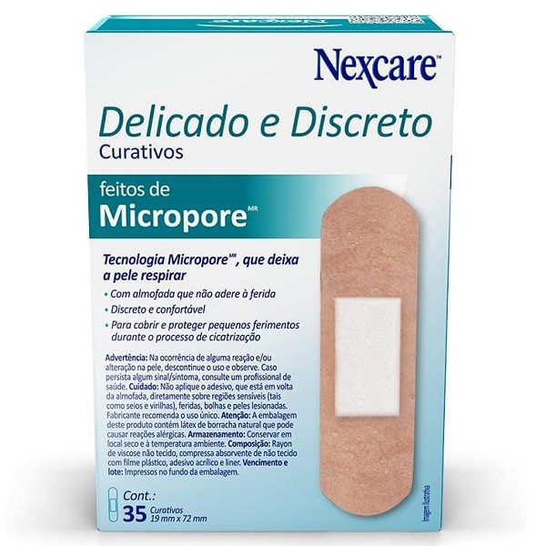 Foto 2 de Kit com 2 Caixas de Curativo Nexcare Micropore 3M