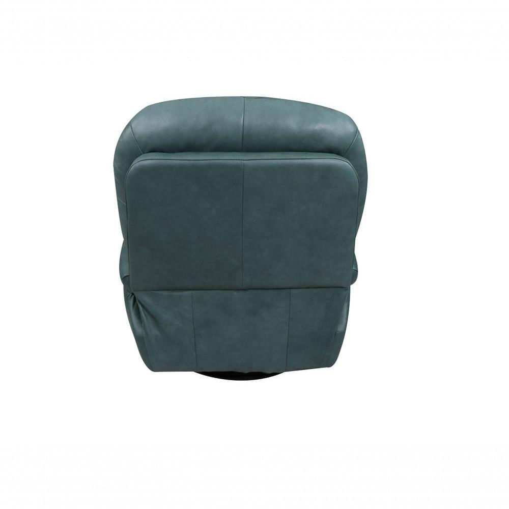 Foto 3 de Poltrona De Couro Soft Glider Elétrica Turquese - Mempra