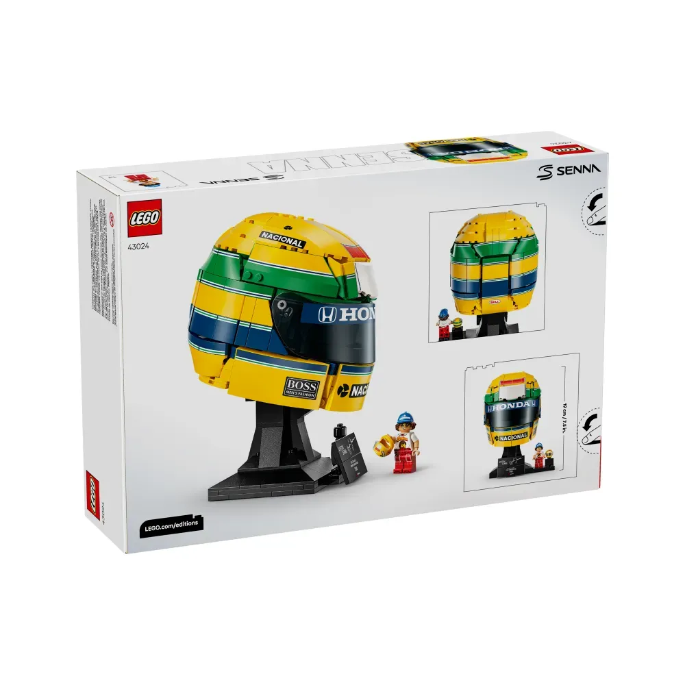 LEGO Editions Ayrton Senna Helmet #43024 — único, Novo