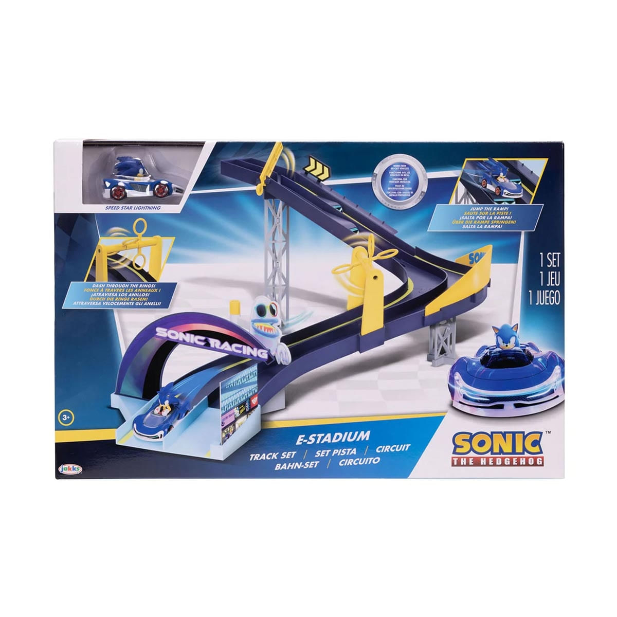 Playset Pista E-Stadium com Veículo - Sonic