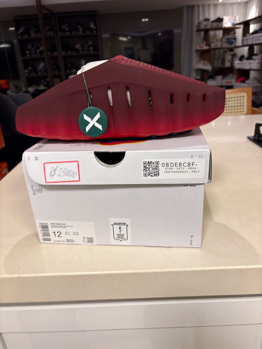 Nike Mind 001 Slide Team Red University Red — 44, Novo
