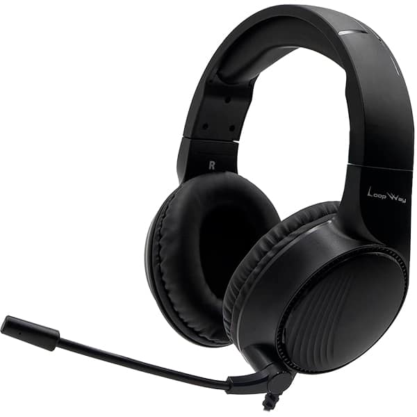 Headset Gamer com fio P3, Hastes ajustáveis, Microfone flexível, D10, Loop Way CX 1 UN