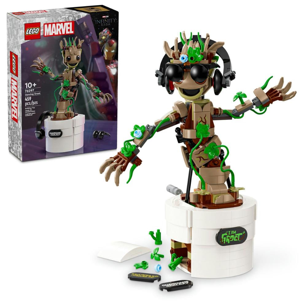 LEGO® Marvel Groot Dançante; Brinquedo Animado para Construir 76297