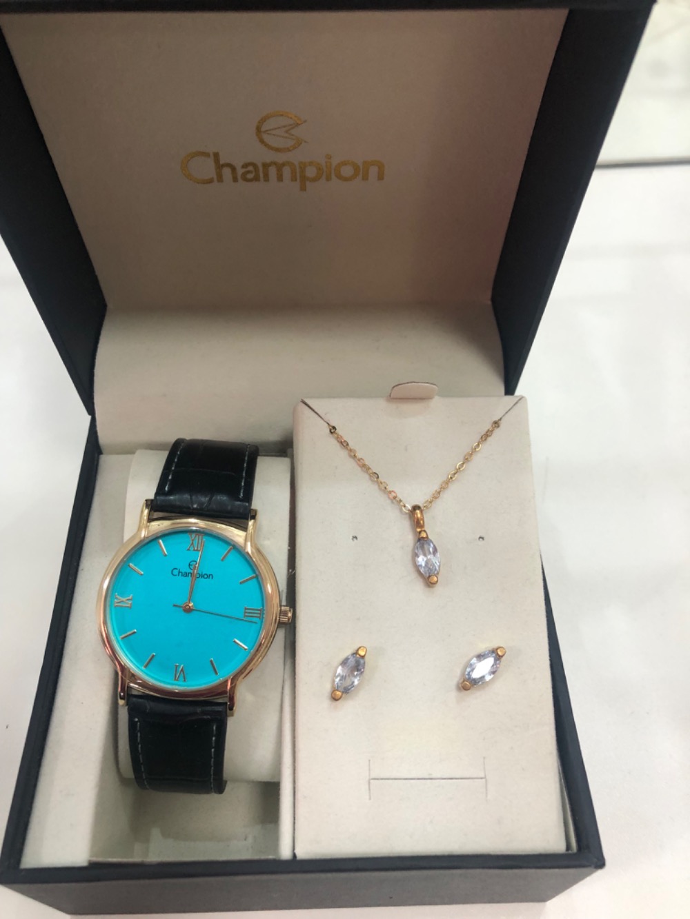 Relógio Champion Blue Dial 37 mm — Único, Novo