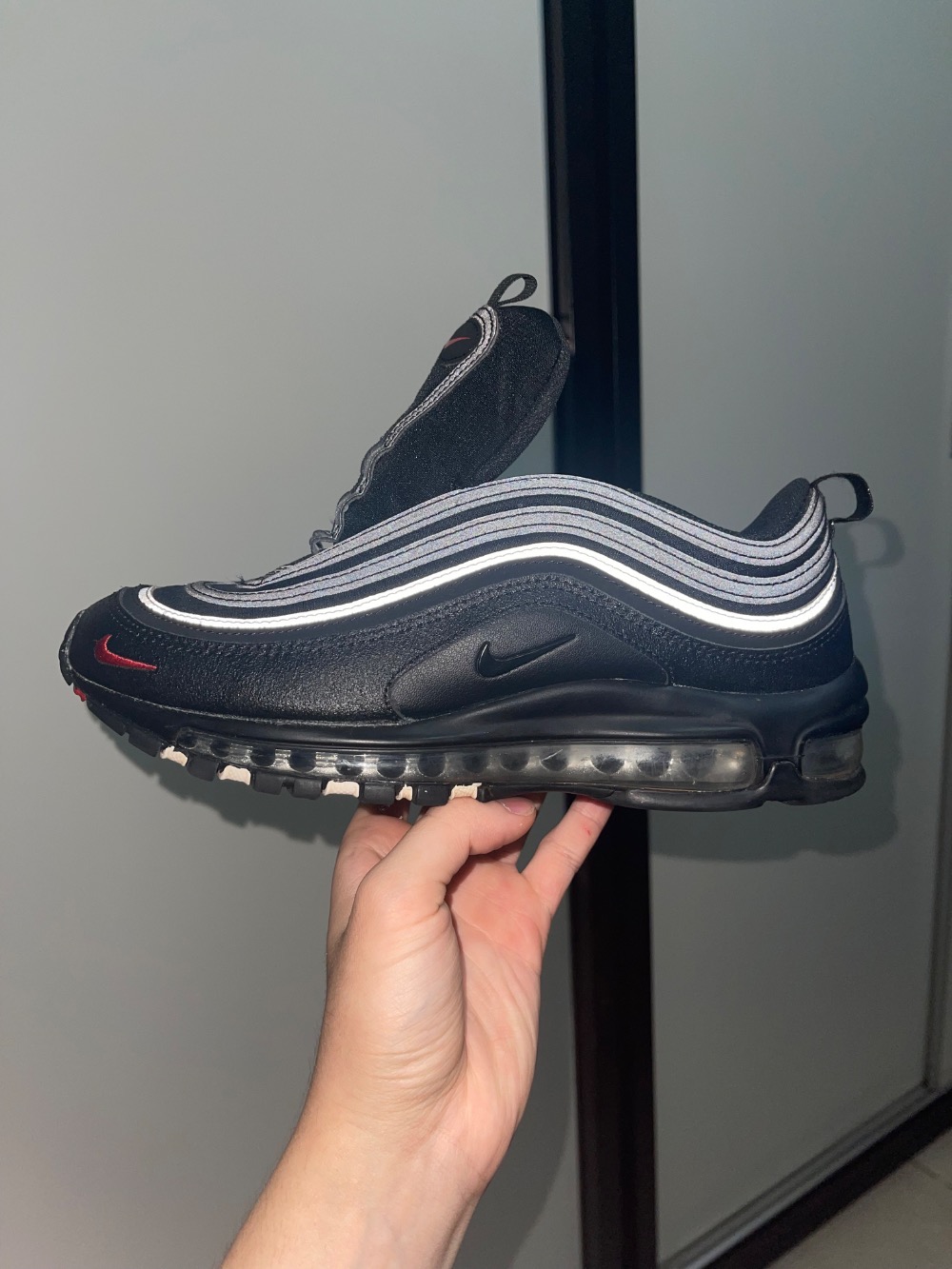 Nike Air Max 97 Black White Red — 40, Usado