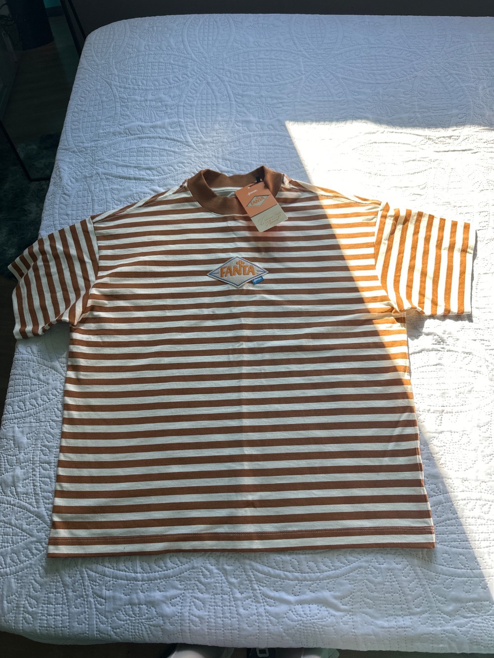 Fanta x Approve Camiseta Huge Listrada Orange — M, Novo