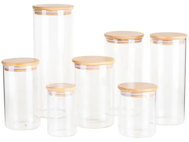 Jogo Potes Vidro Hermético Brinox 7 Peças