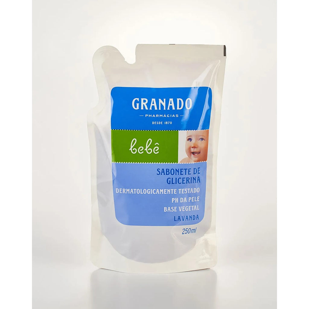 Refil Sabonete Líquido de Glicerina Granado Bebê Lavanda 250ml