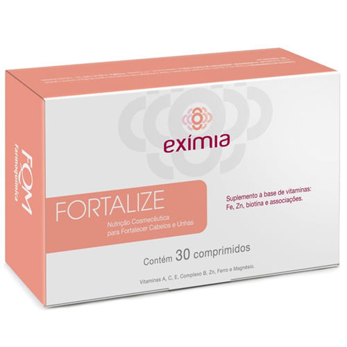 Exímia Fortalize - Suplemento Fortalecedor para Cabelos e Unhas — 30 Cáps