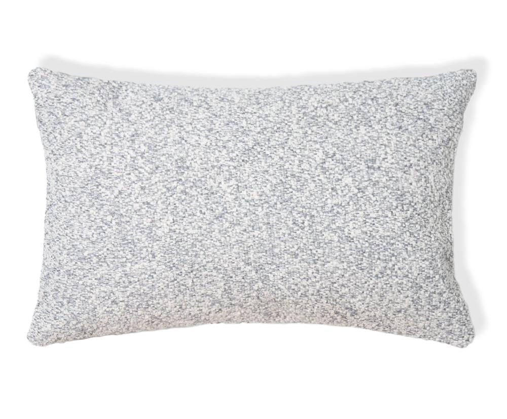 Capa de Almofada Retangular Merino Cinza Cinza