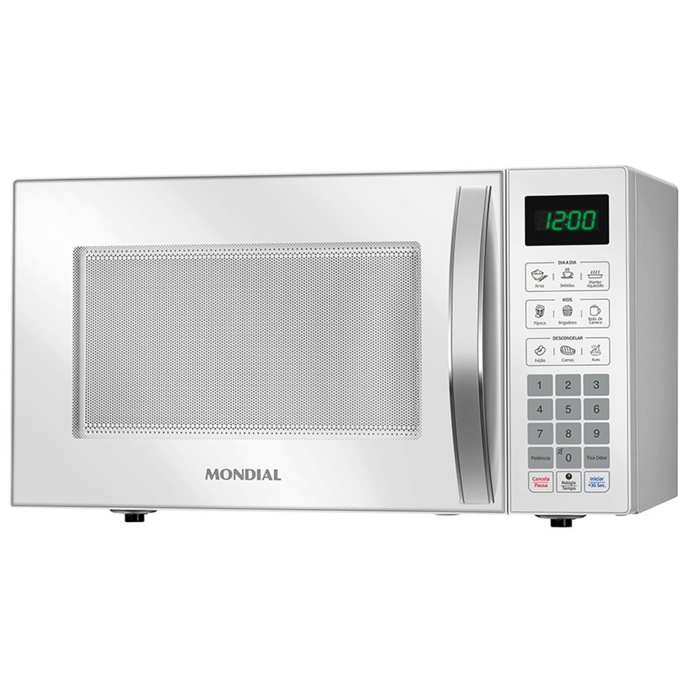 Micro-ondas 34 litros 1400W 10 níveis de potência - MO-02-34-W Mondial