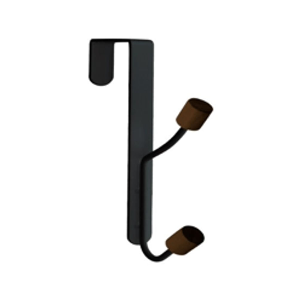 Kit 2 Cabideiros com Gancho Preto Oikos