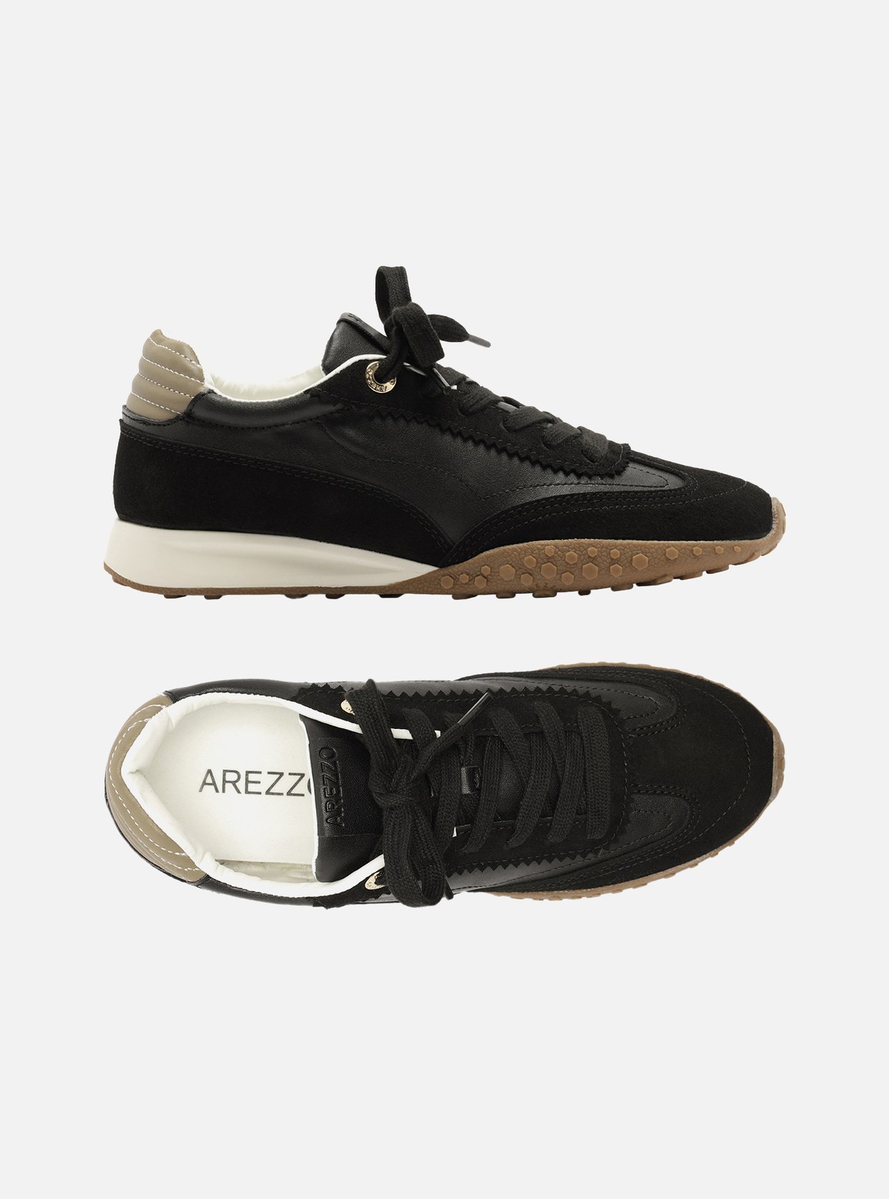 Foto 5 de Tênis Preto Solado Esportivo Suede Metais